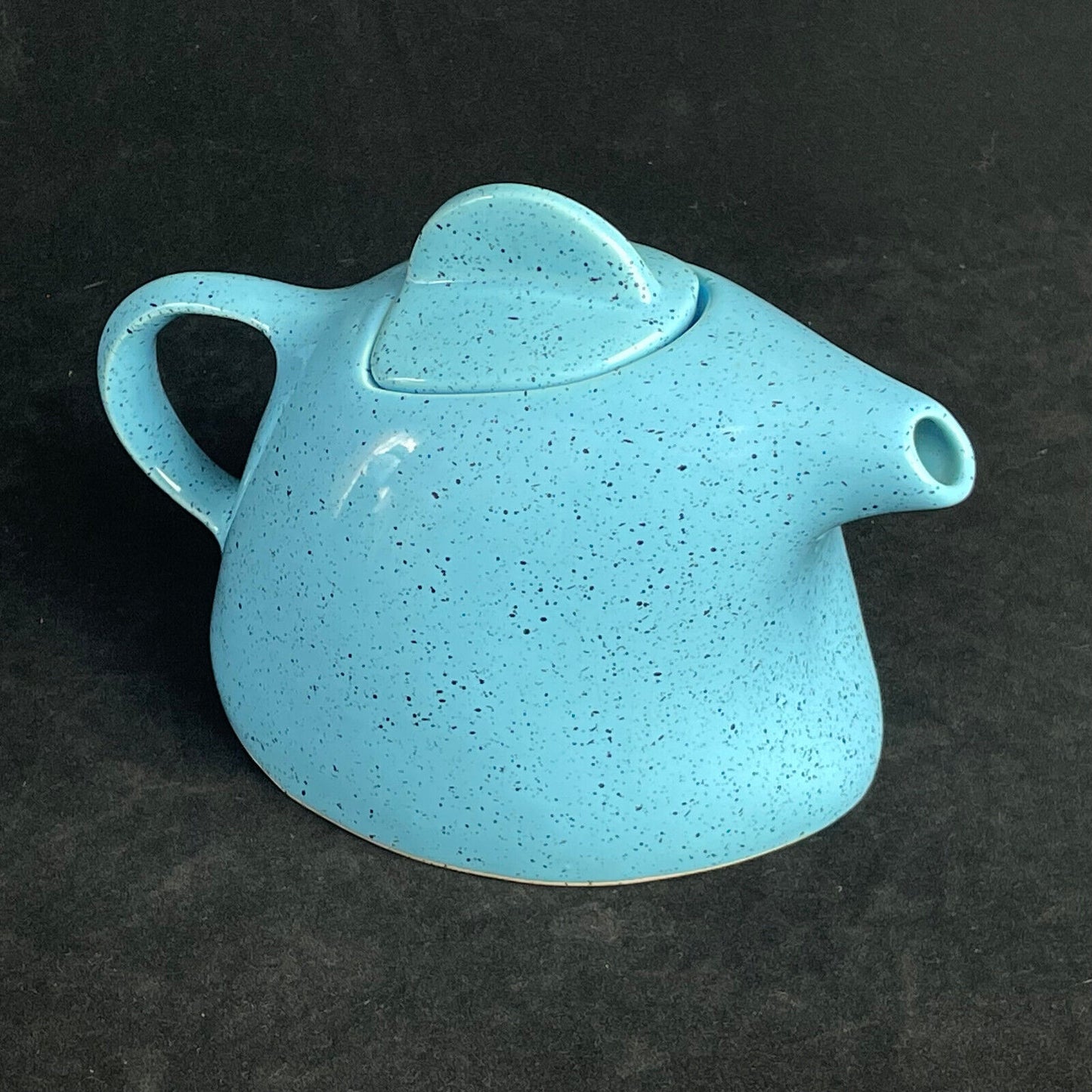 Swineside Ceramics England Rare Asymmetrical Splatter Teapot