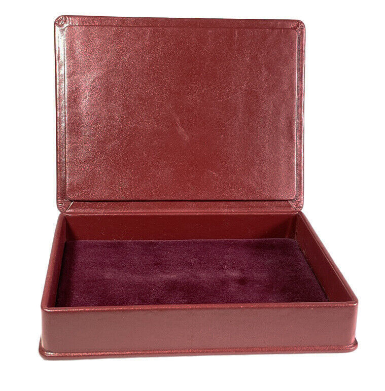 Limited Edition Leather Jewelry Box with Art Deco Women's Portrait