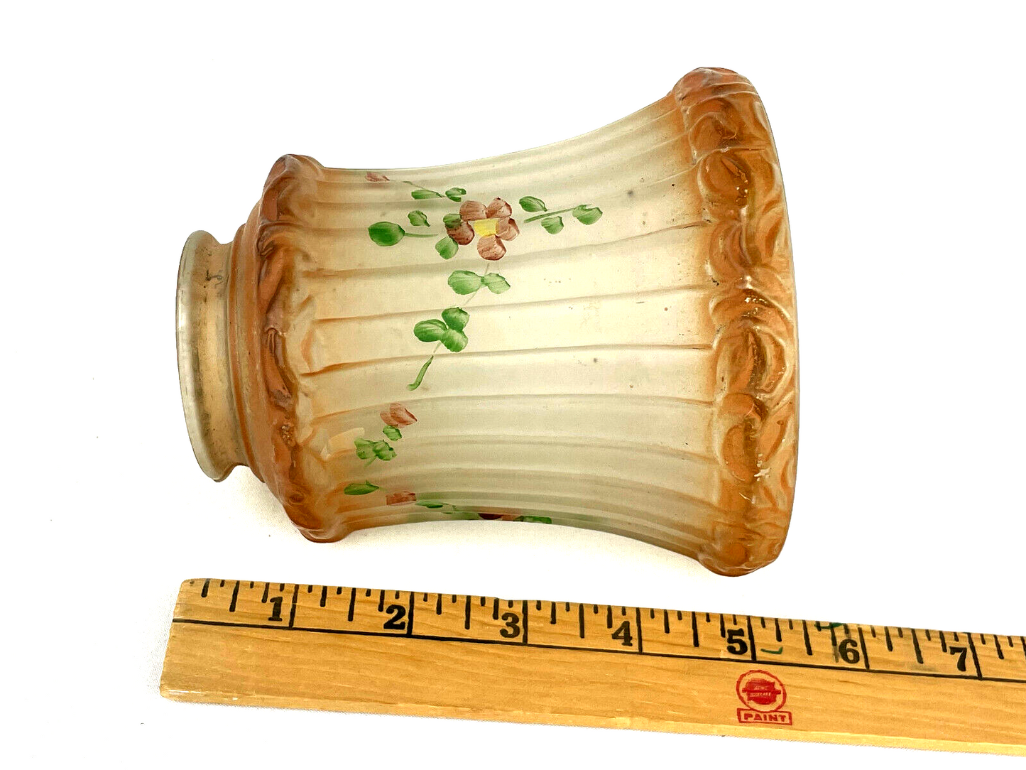 Antique Hand Painted Pendant Lamp Shade with Delicate Floral Designs