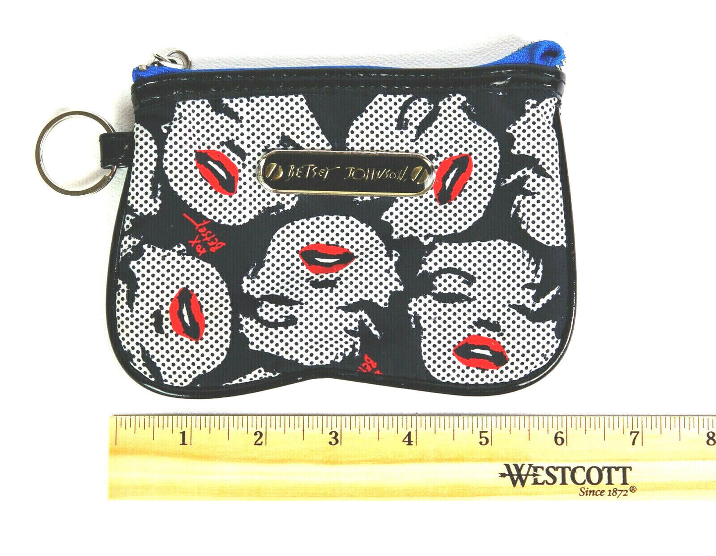 Betsey Johnson Marilyn Monroe "Pop Lips" by Andy Warhol Makeup Cosmetic Bag
