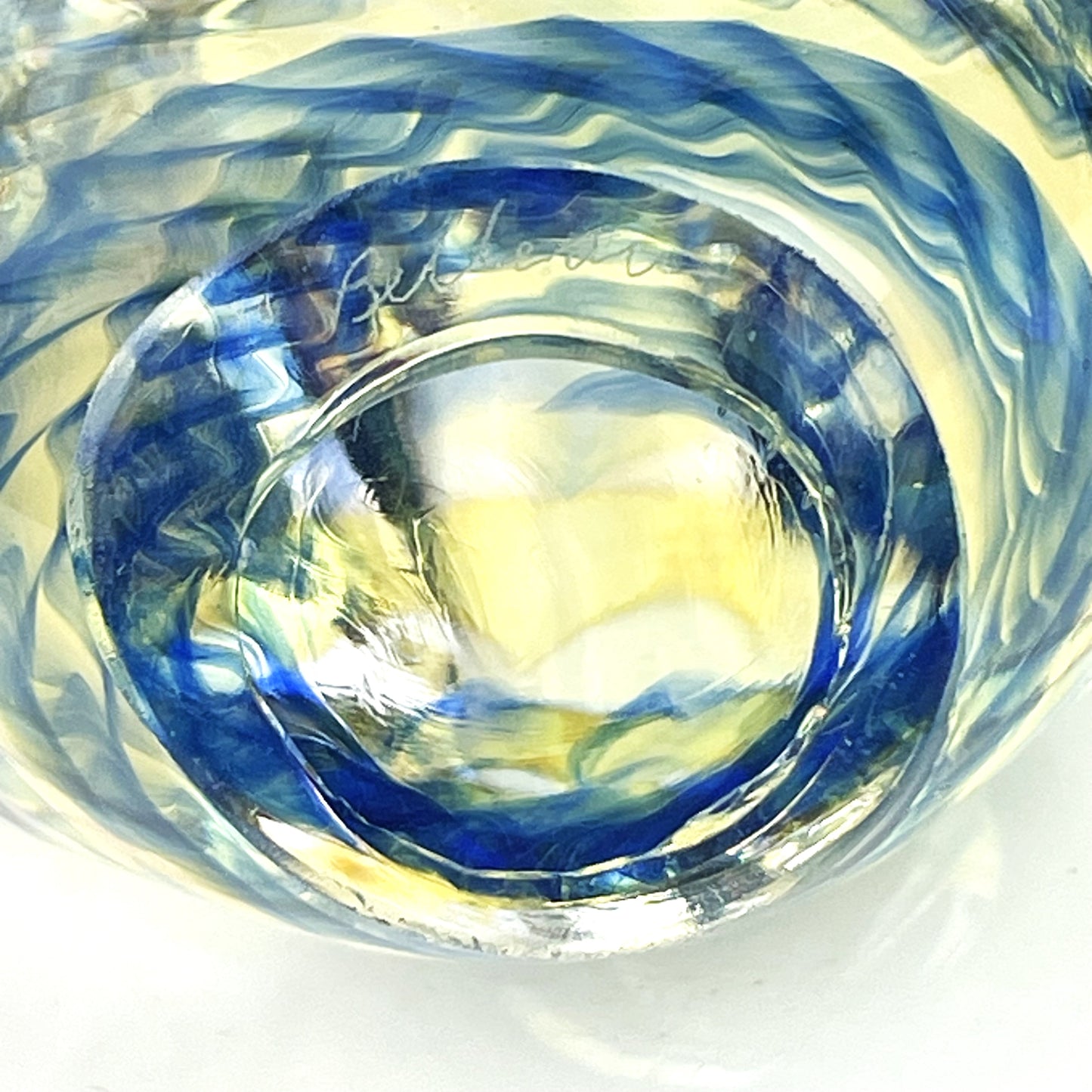 Chris Belleau Uniquely Shaped Art Glass Sculpture Paperweight