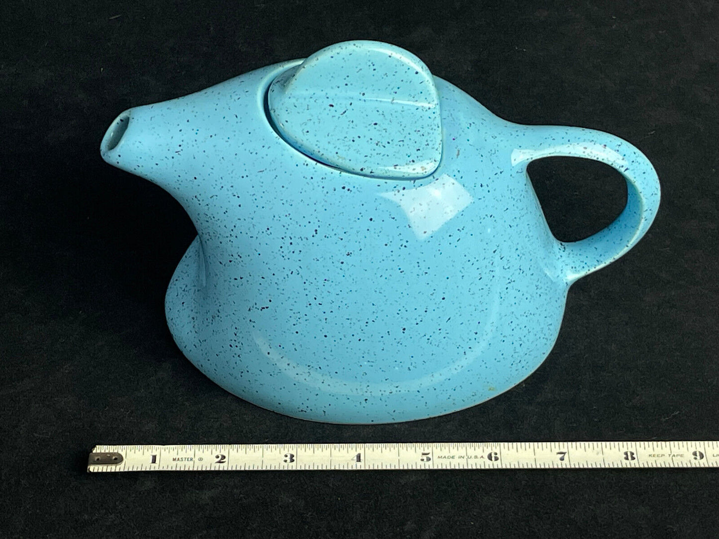 Swineside Ceramics England Rare Asymmetrical Splatter Teapot