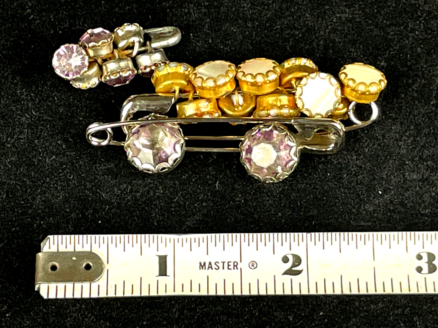 18pc Antique Amethyst Glass & Mother of Pearl Shank Buttons