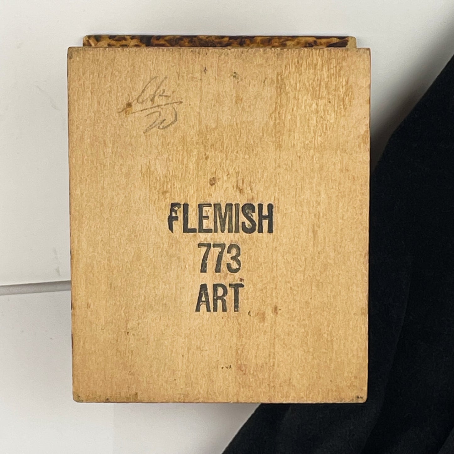 Antique Belgium Flemish Wooden Pyrography Trinket Box