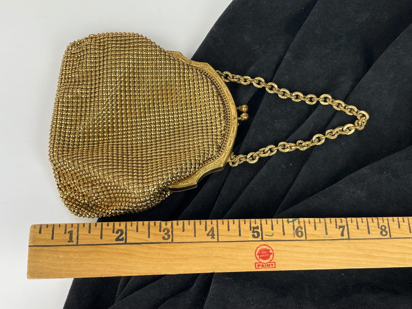 Antique Whiting & Davis Chain Strap Mesh Purse Evening Bag