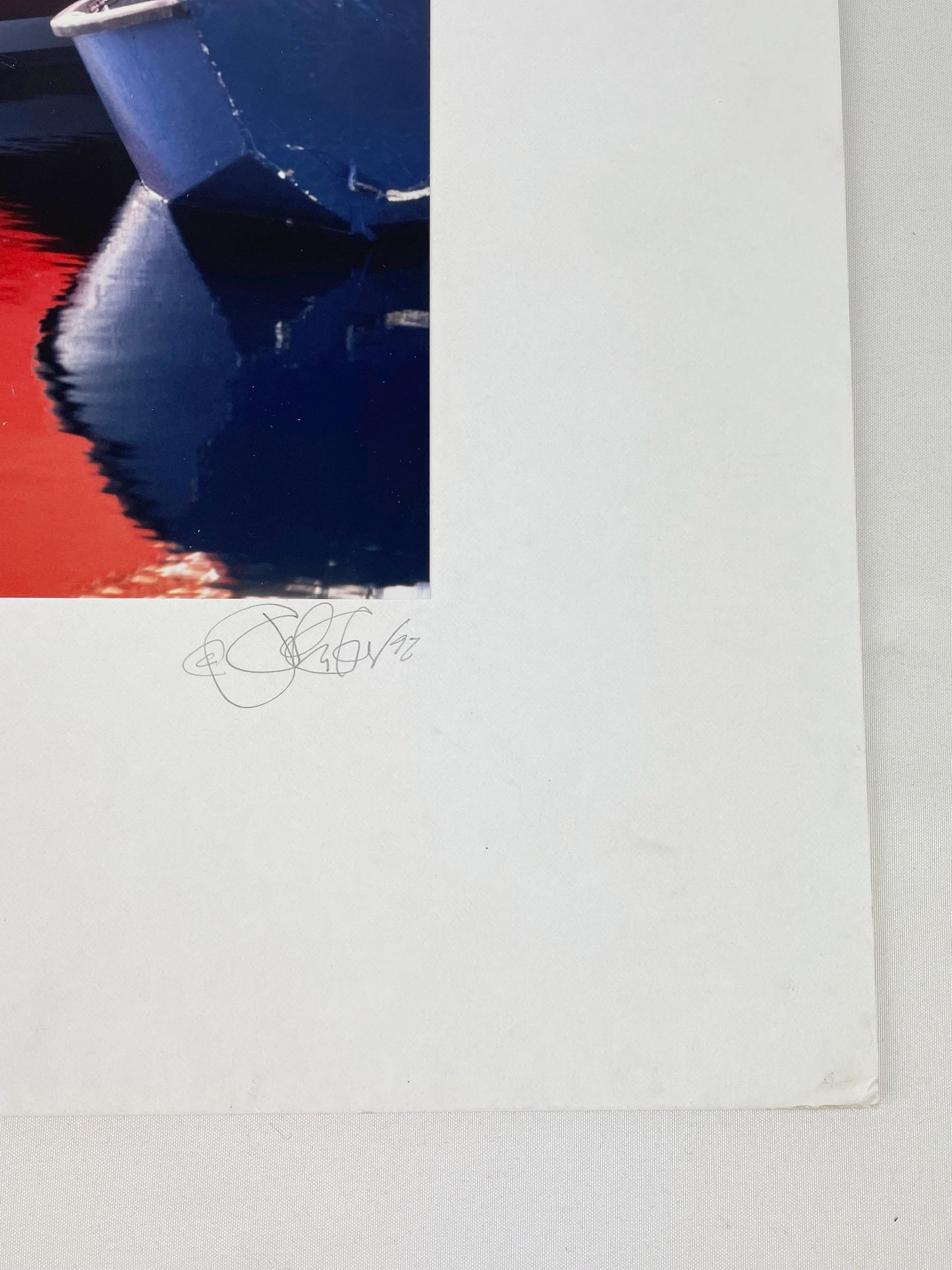 Signed John Peer Nautical Art Photograph of Boats Marine