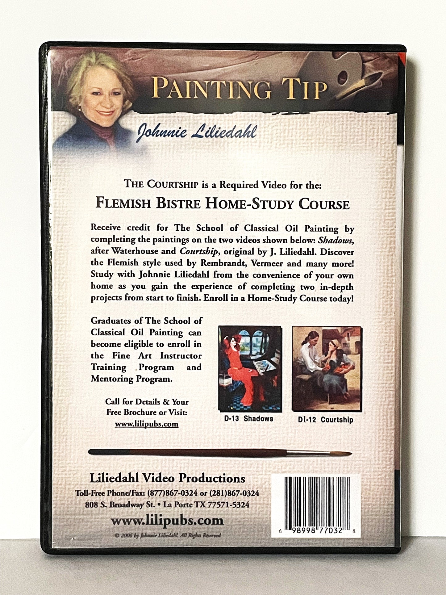 Johnnie Liliedahl 2-Set Art Instruction DVDs The Courtship Oil Painting