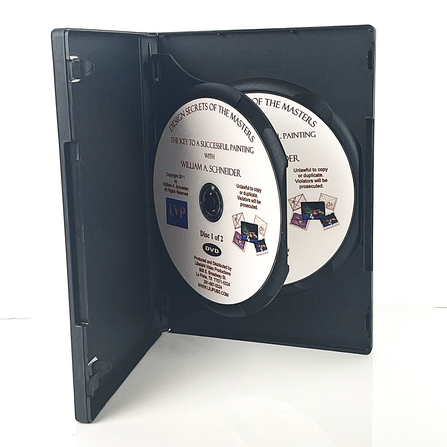 William A. Schneider Secrets of Masters 2-Set Art Painting Instruction DVDs