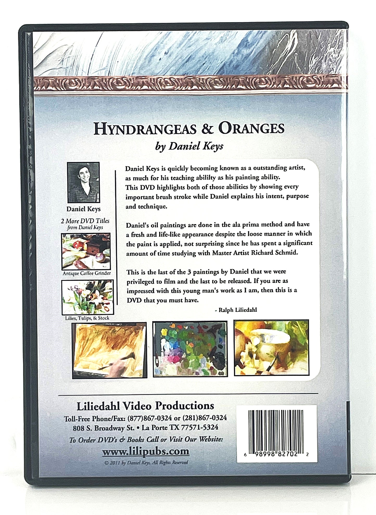 Daniel Keys Hydrangeas and Oranges 2-Set Art Instruction DVDs