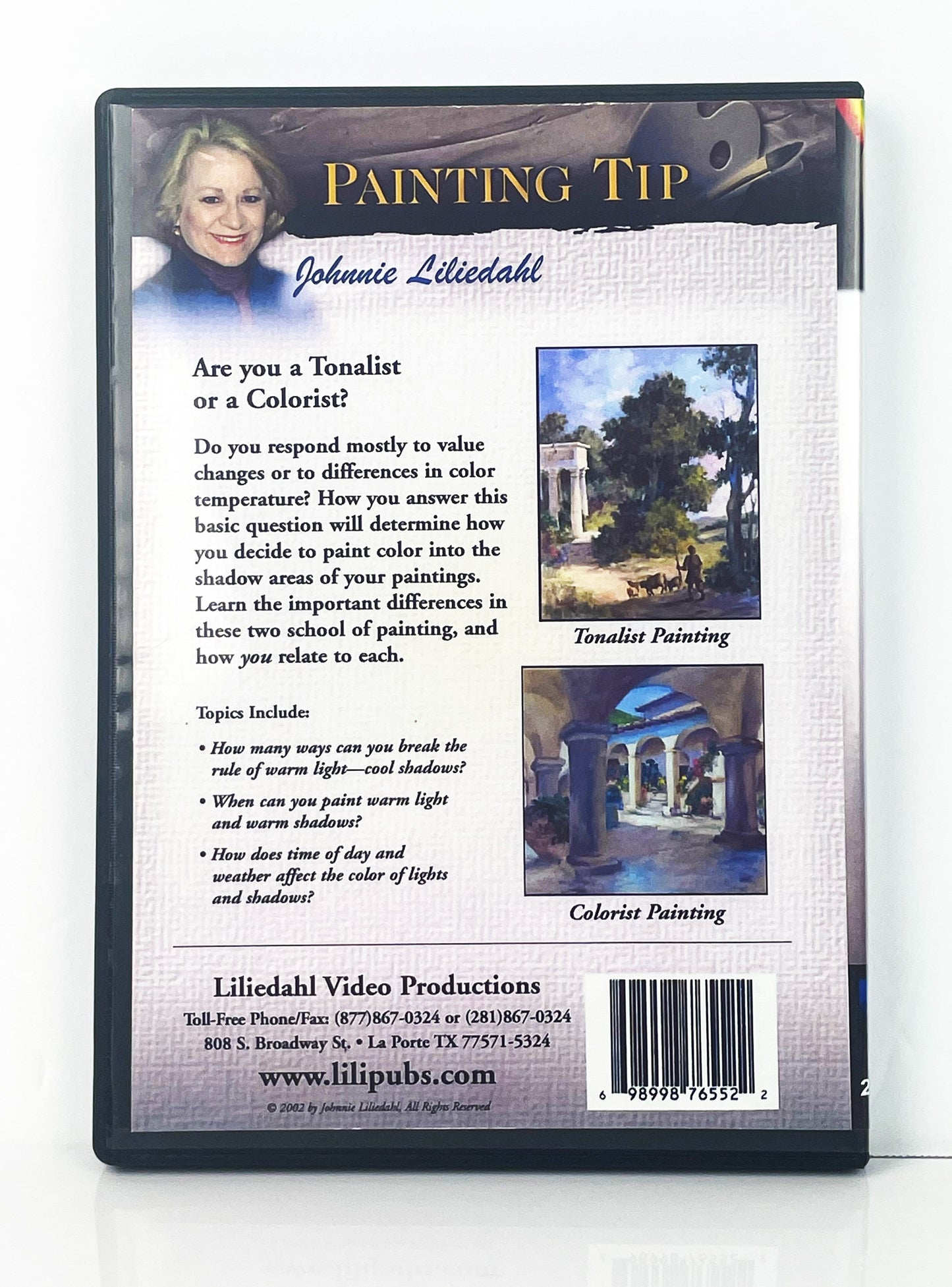 Johnnie Liliedahl Art Instruction DVD Light and Shadow Oil Painting