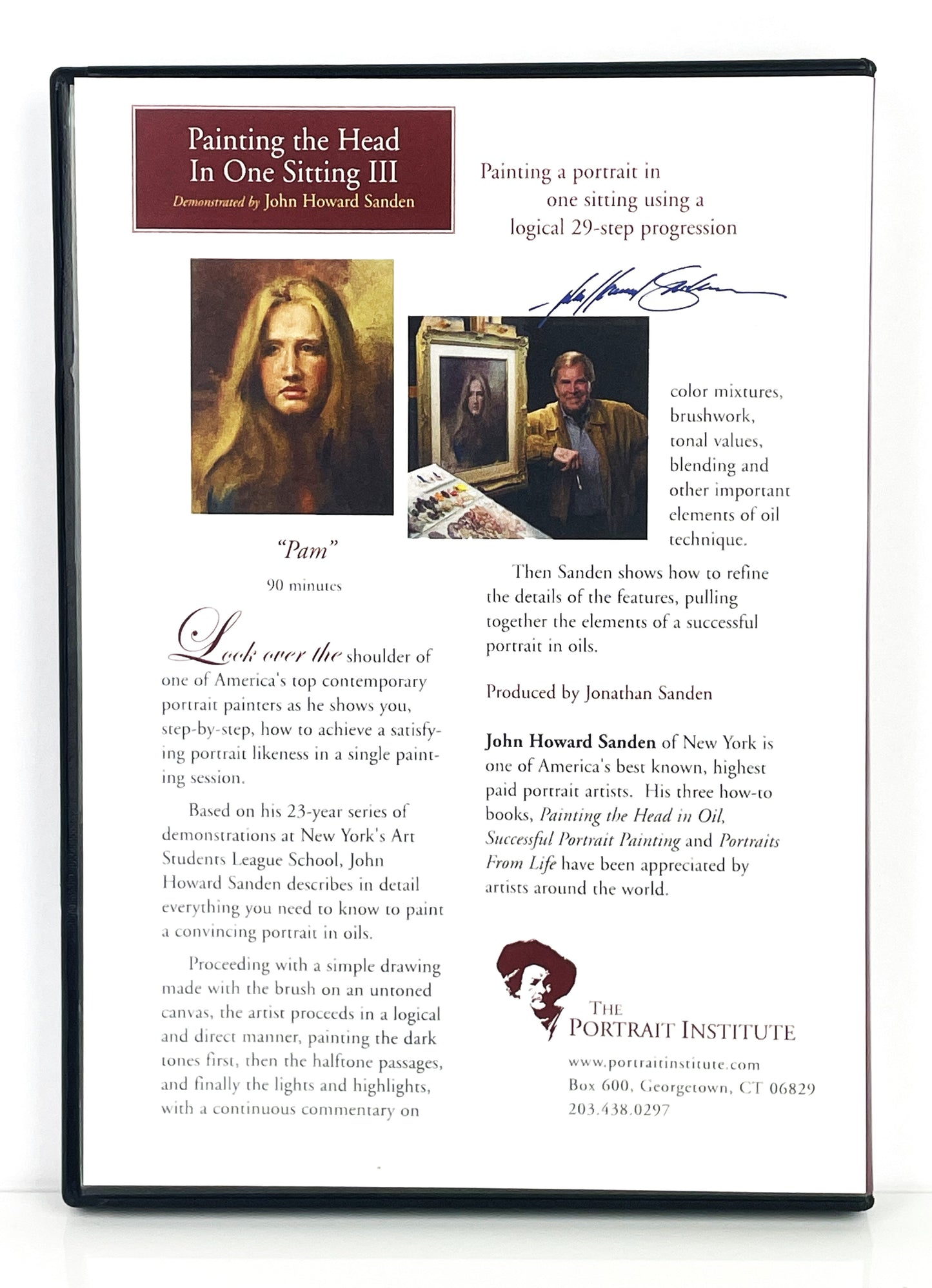 John Howard Sanden 3-Set DVDs Oil Painting Head One Sitting Vol 1-3