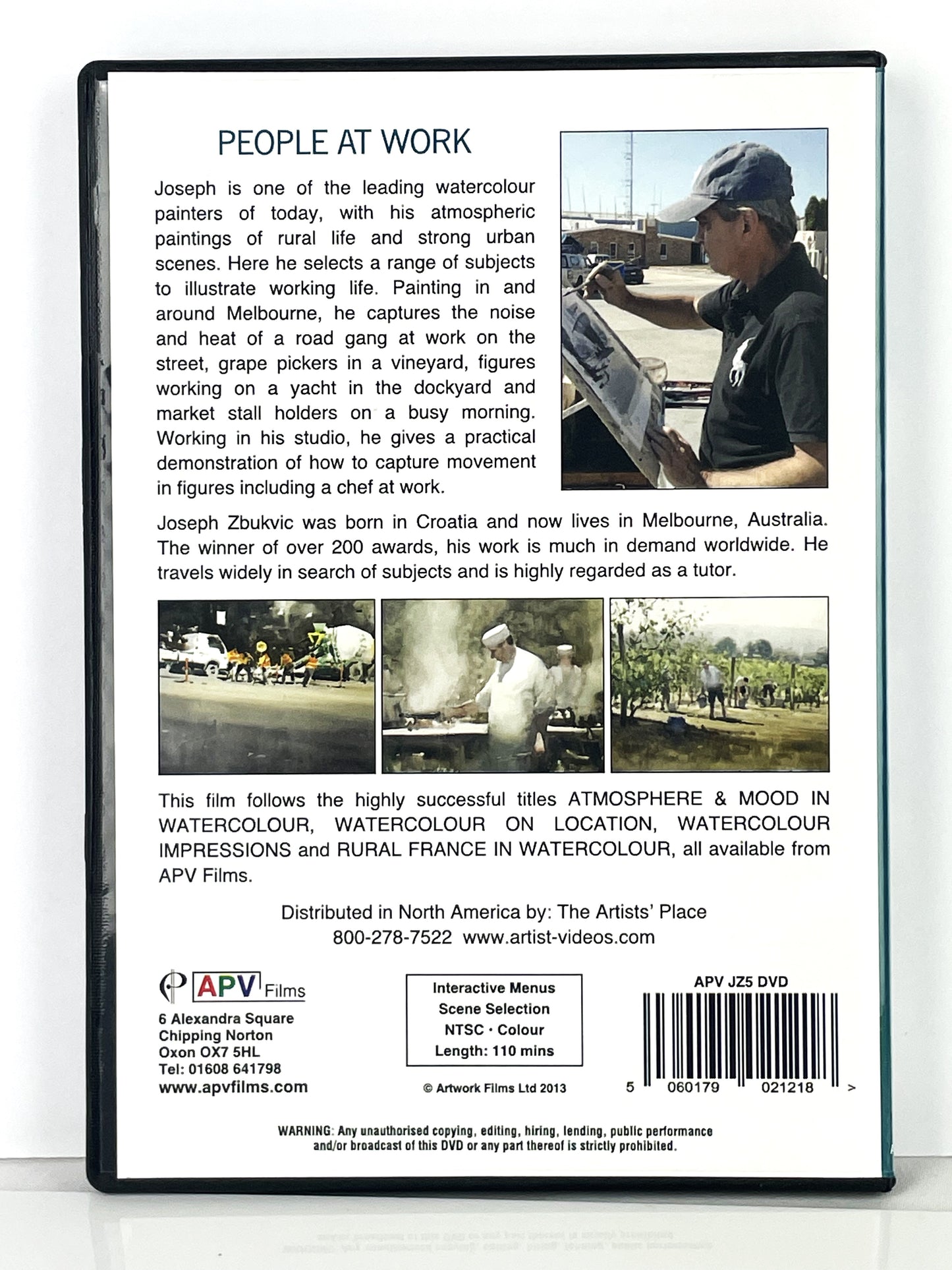 Joseph Zbukvic Watercolor Painting Instruction DVD People at Work