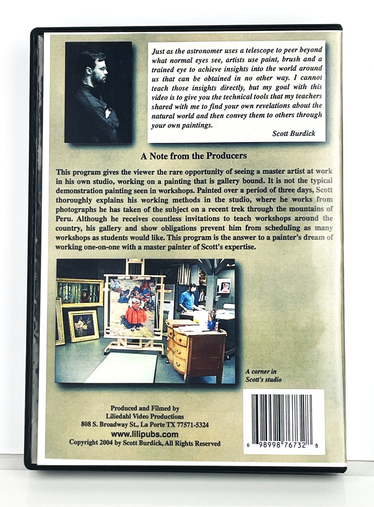 Scott Burdick 4-Set Oil Painting Instruction DVDs Peru Colors