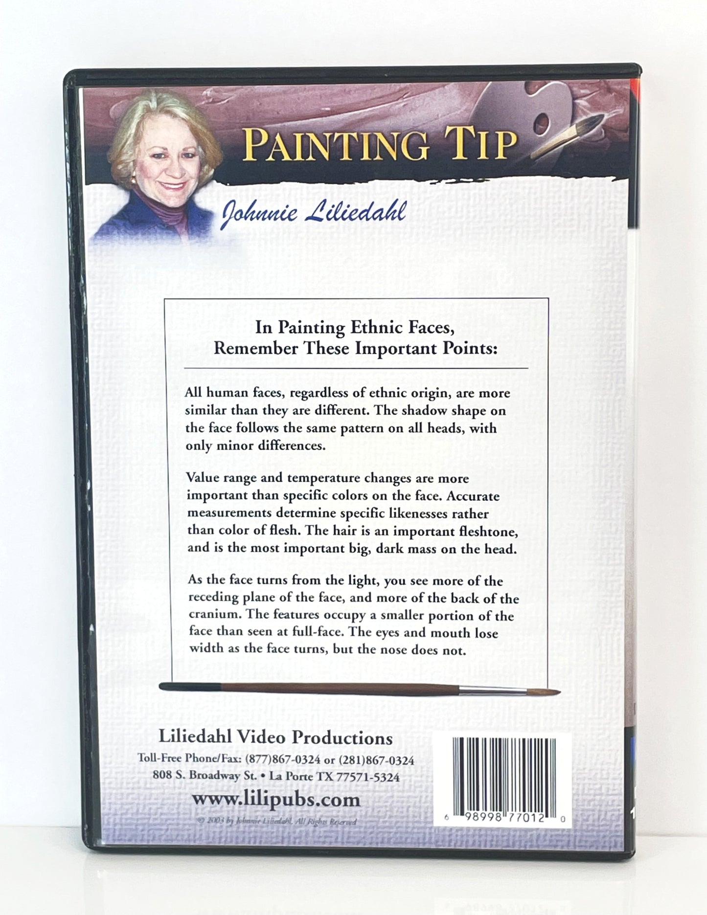 Johnnie Liliedahl Oil Painting Instruction DVD Painting Ethnic Fleshtones