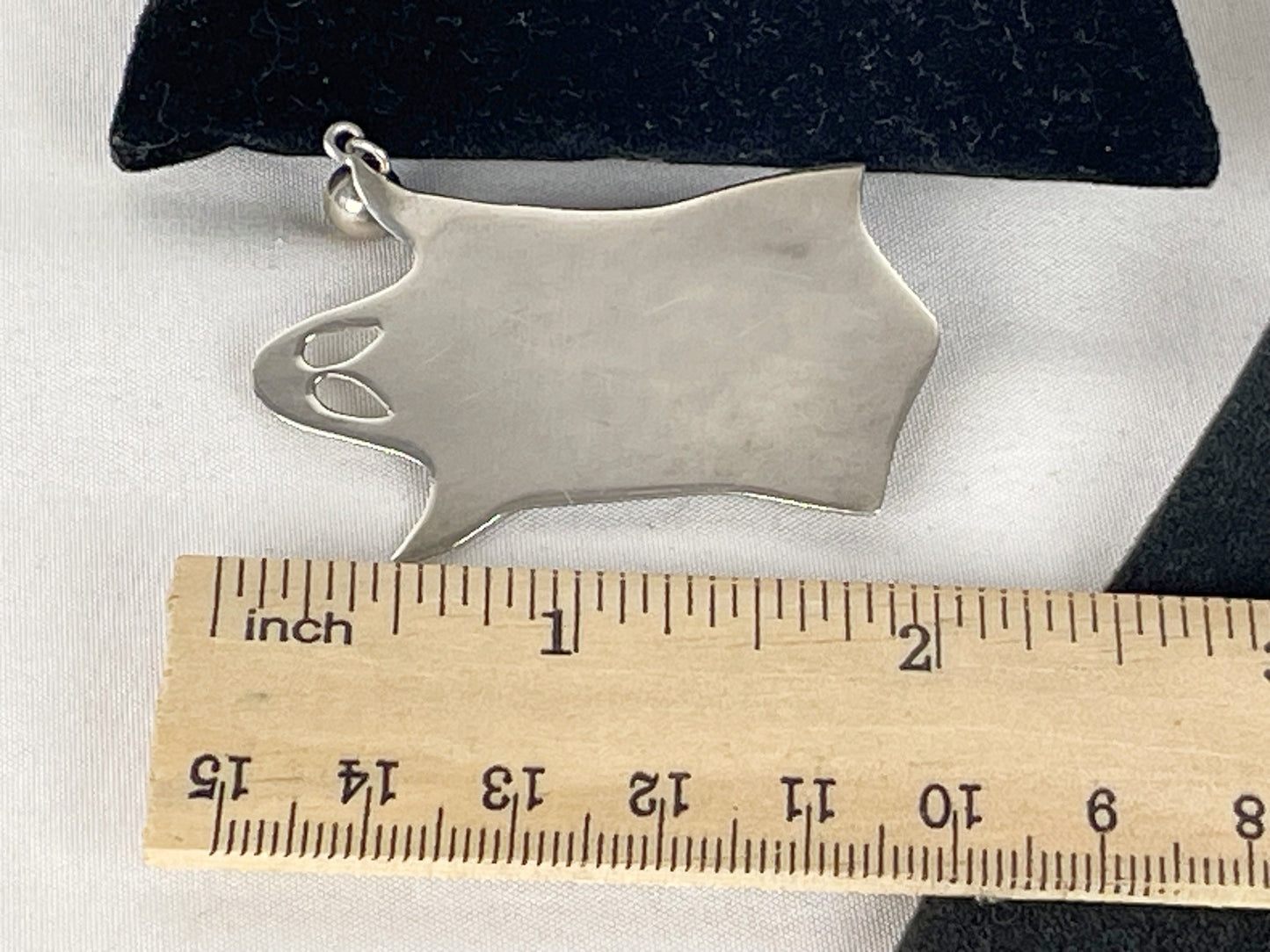 Great Falls Metal Works Vintage Sterling Silver Ghost Brooch Pin