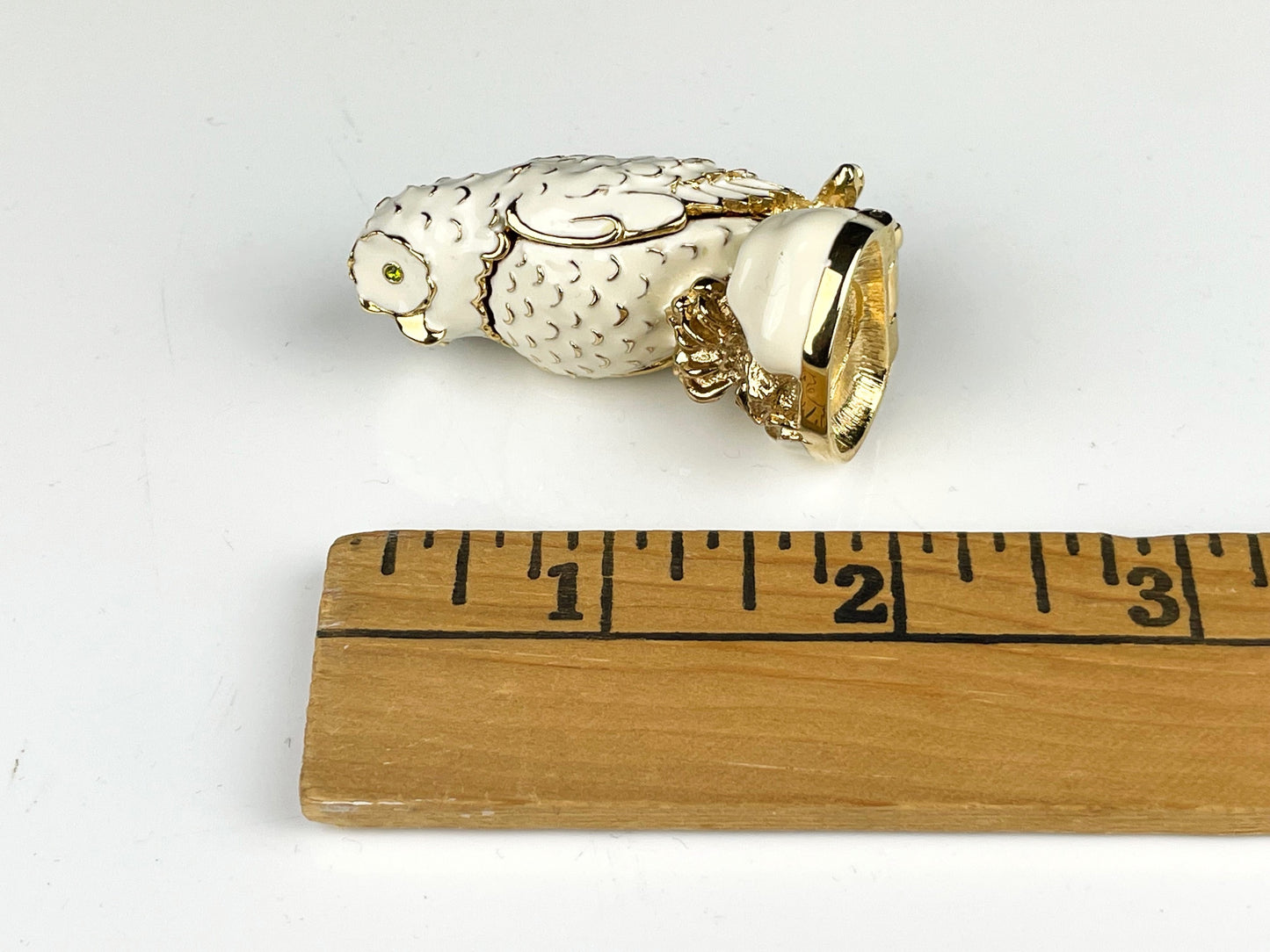 Estee Lauder 2005 "Beautiful" Solid Perfume Compact "Glistening Owl"