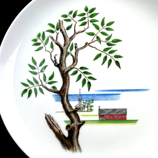 Mid-Century Santa Anita Ware Modern Americana Plate