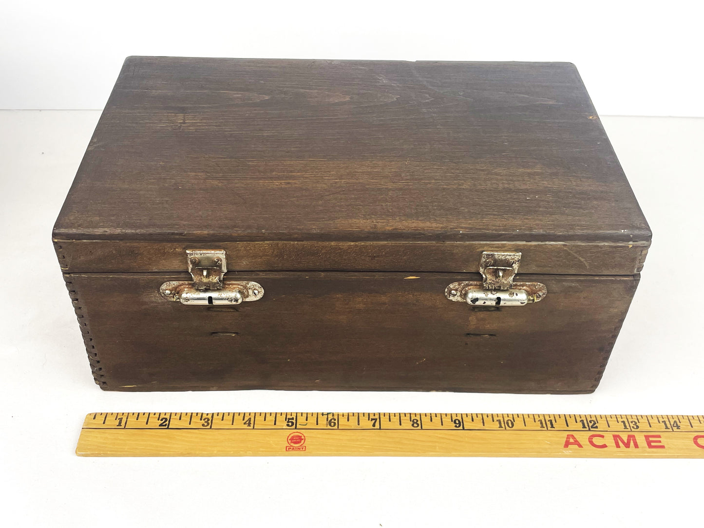 Rare Antique Laparoscope Medical Kit Originally Battery Lighted with Wood Travel Case