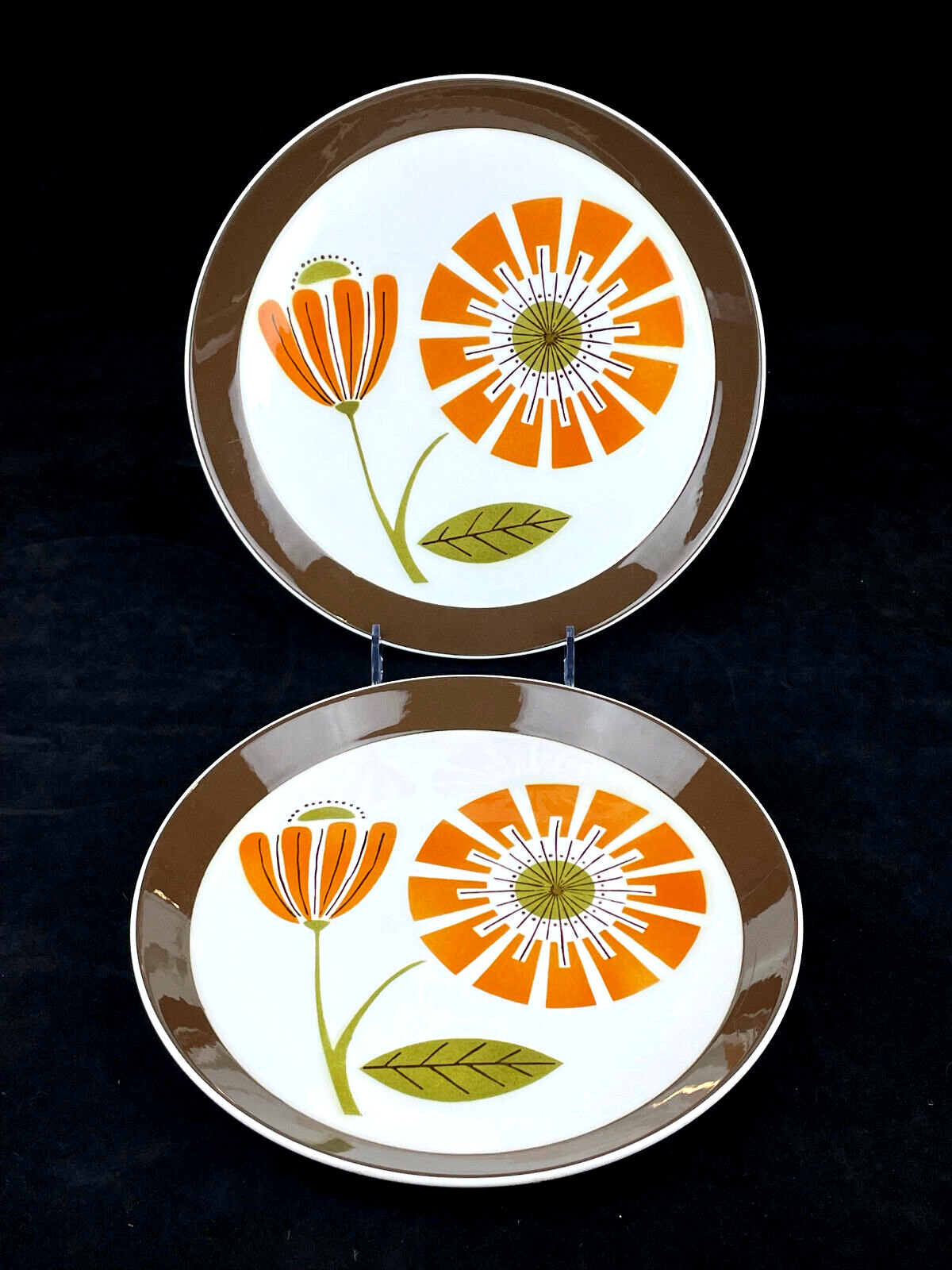 Mikasa 2pc Ben Seibel "Brunch" Retro Dinner Plates