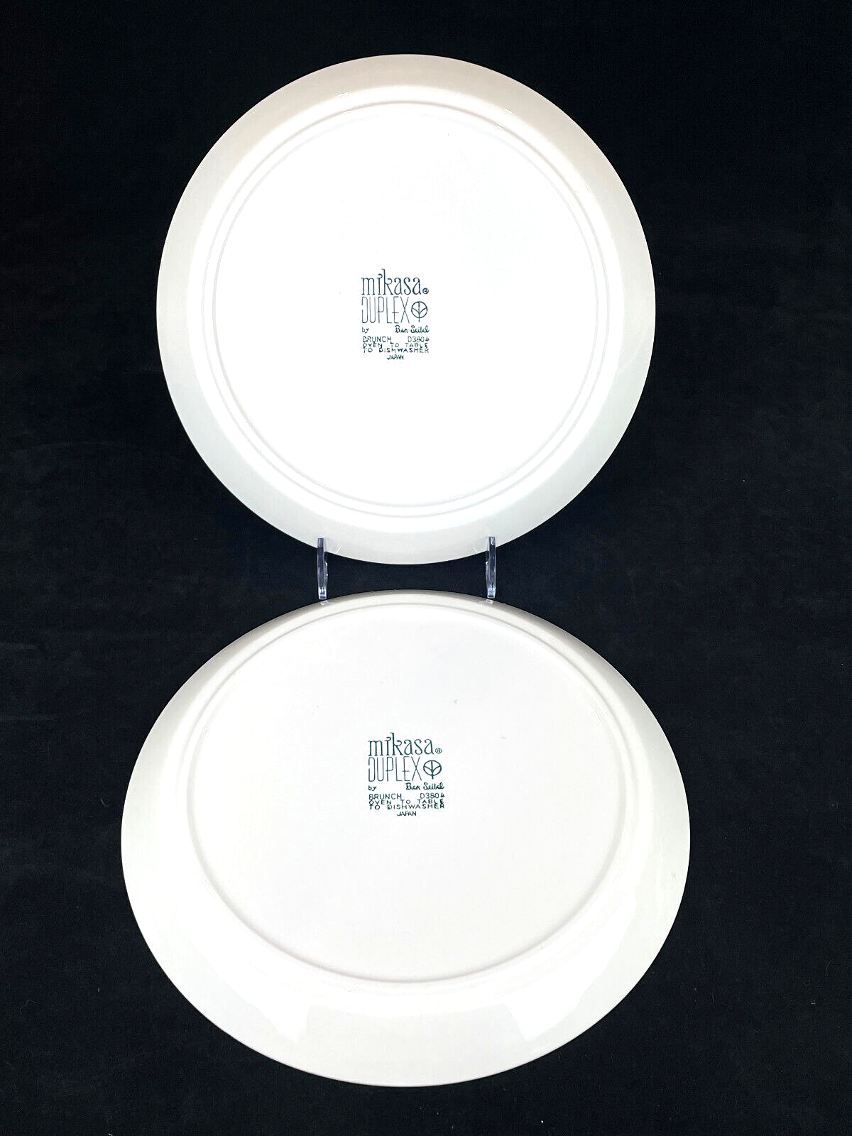 Mikasa 2pc Ben Seibel "Brunch" Retro Dinner Plates