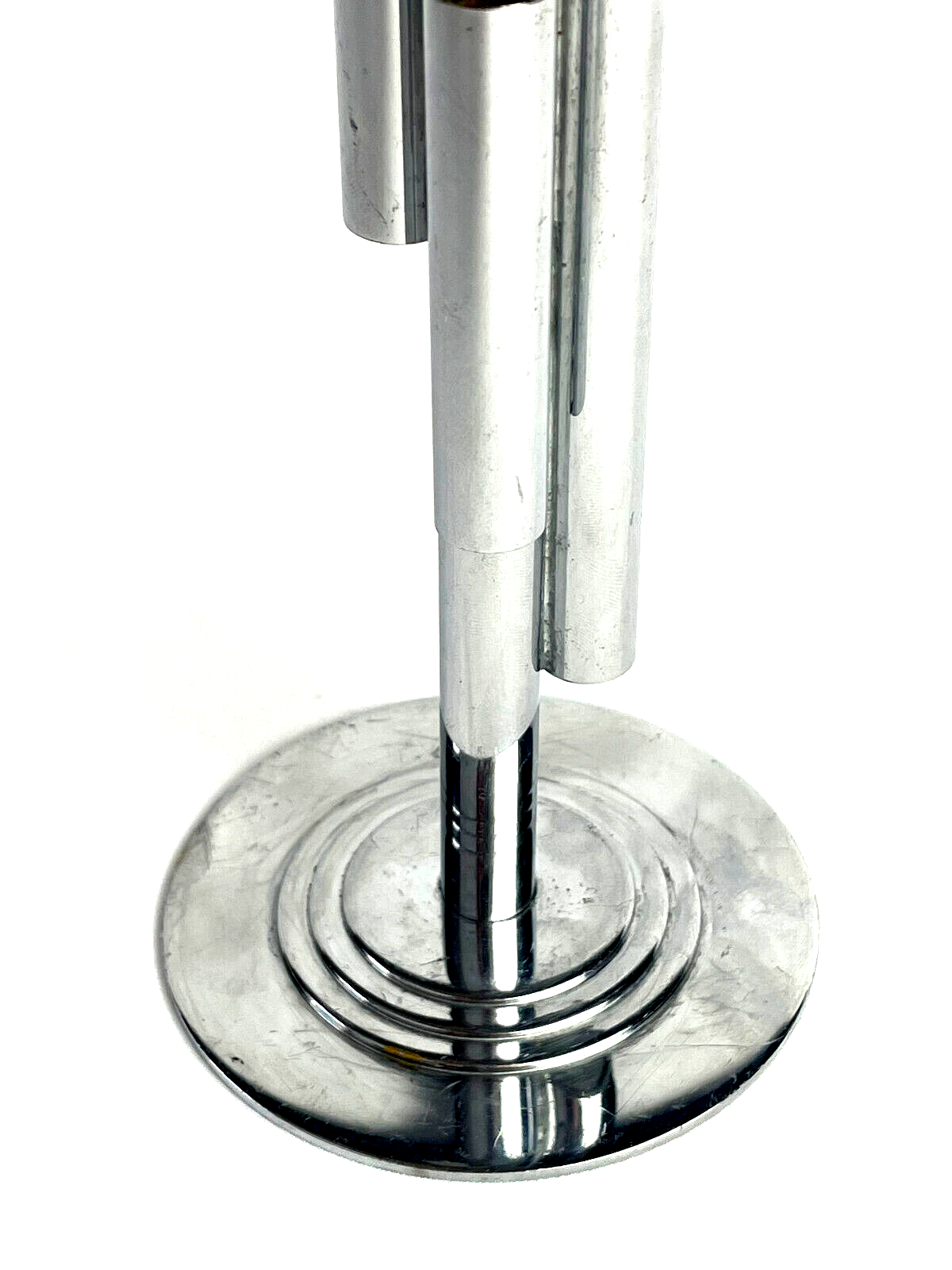 Art Deco Era Chase Chrome Skyscraper 4-Stem Bud Vase