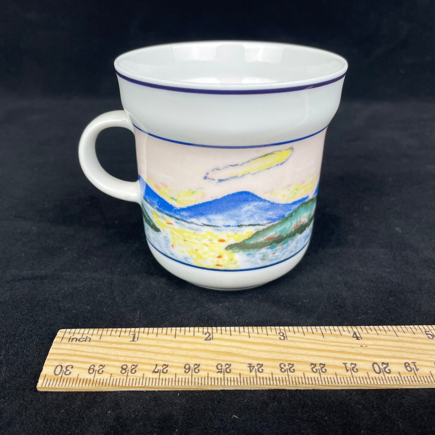 Richard Ginori Italy Rare 2pc Set Impressionist Coffee Cups