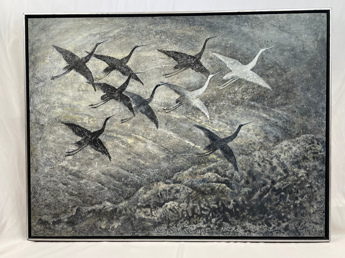 Yvonne Twining Humber Northwest Oil Painting of Birds in Flight