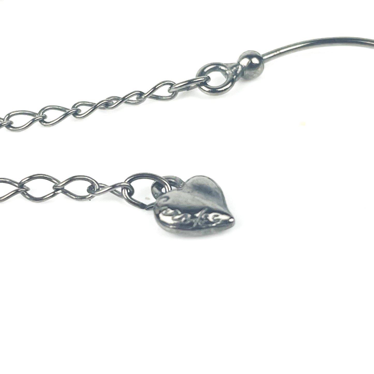 Vintage Carolee Aurora Borealis Rhinestone Gunmetal Choker Necklace