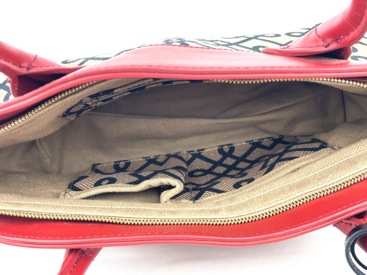 Spartina 449 "1715" Red Leather & Linen Designer Shoulder Bag from Daufuskie Island, S.C.