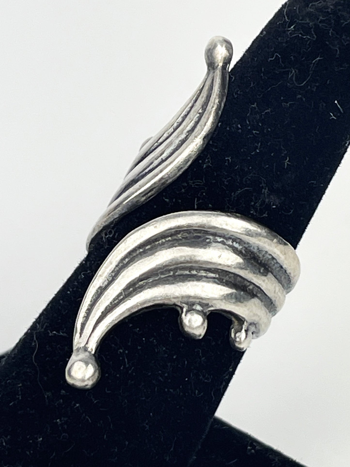 Unique Sterling Silver Artisan Ring Marked "Israel"