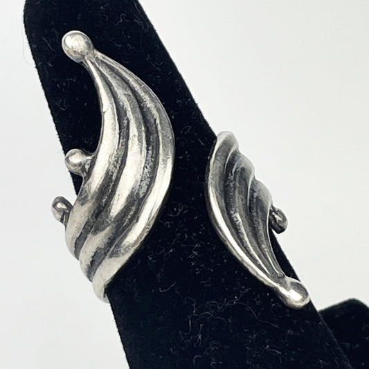 Unique Sterling Silver Artisan Ring Marked "Israel"