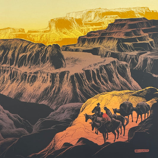 Elton Bennett Original Serigraph “The Valley of Time” Grand Canyon Scene