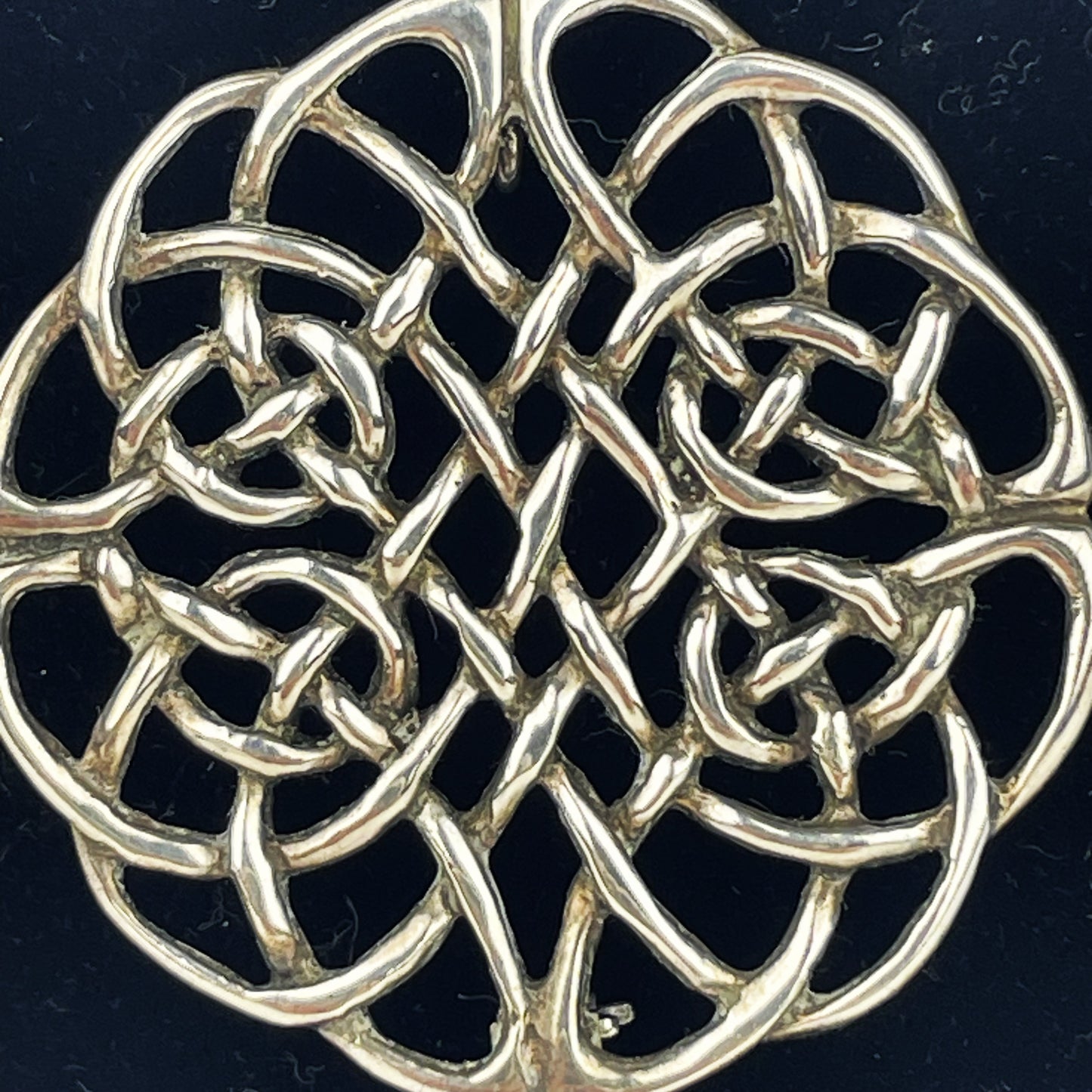 Peter Stone Sterling Celtic Knot Irish Brooch Pin