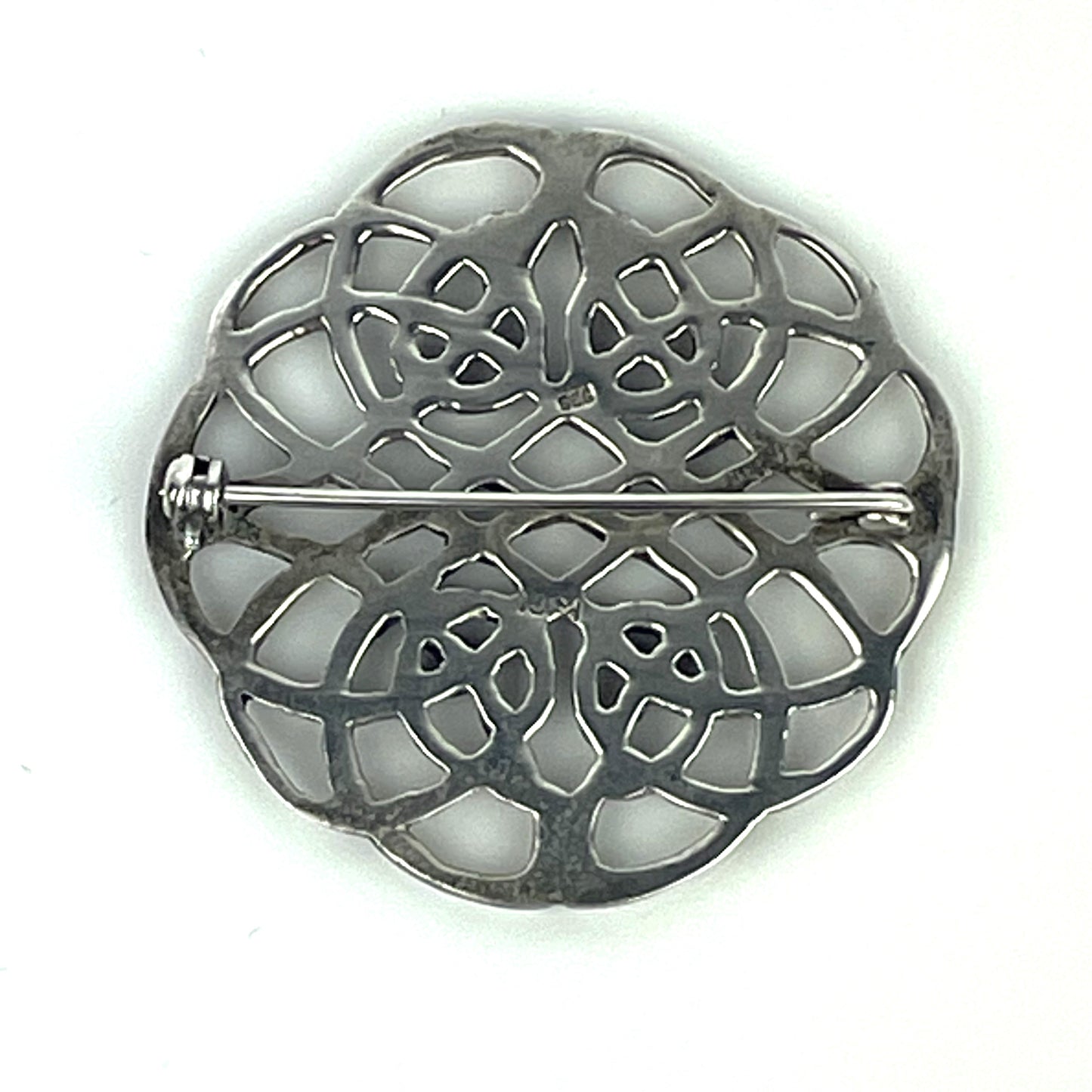 Peter Stone Sterling Celtic Knot Irish Brooch Pin