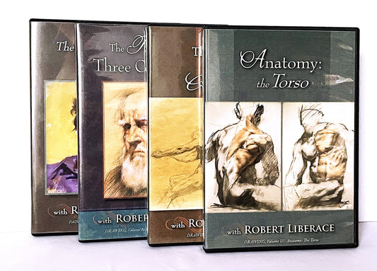 Robert Liberace 4-Set Art Painting Drawing Instruction DVDs