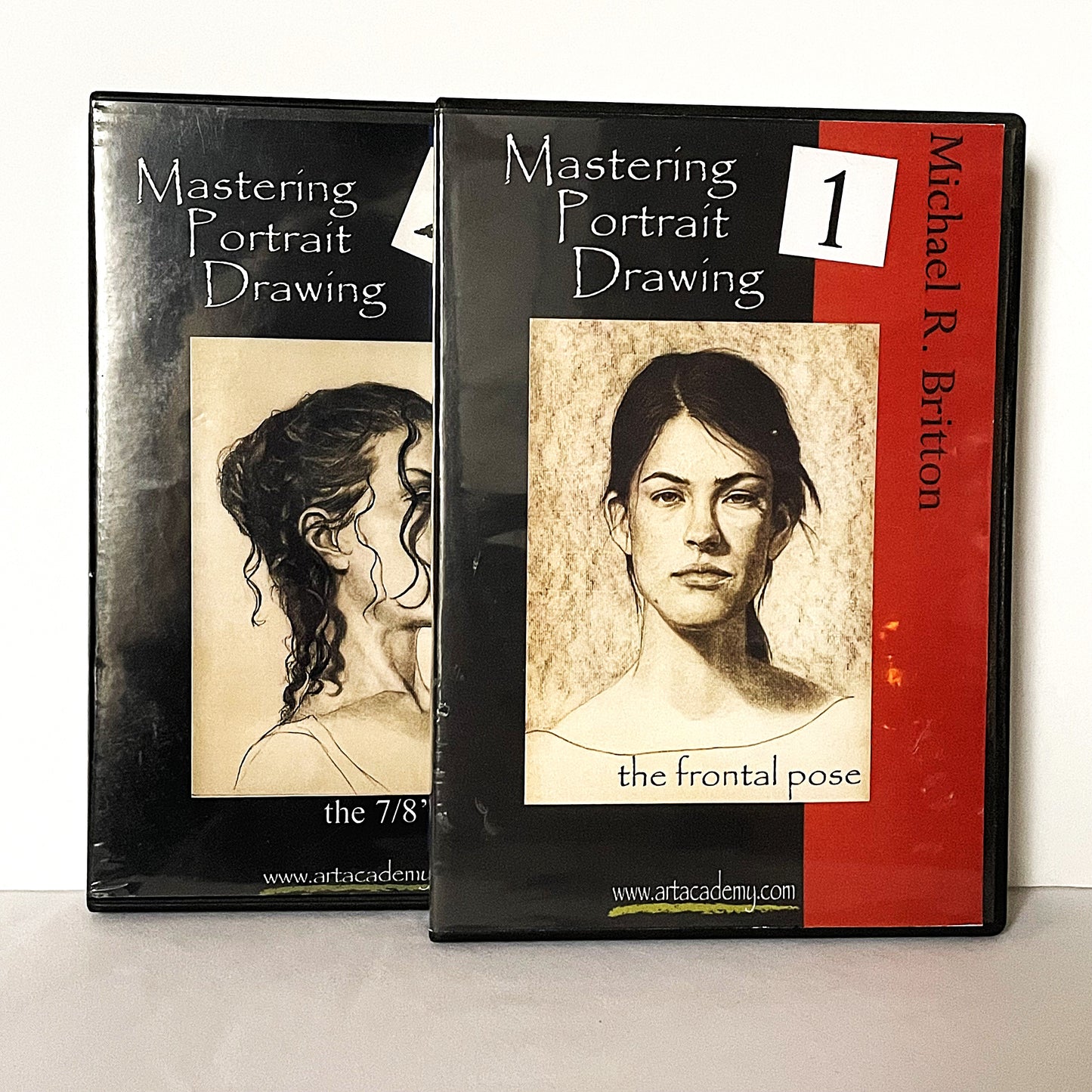 Michael R. Britton 4-Set Portrait Drawing DVDs Frontal and Profile