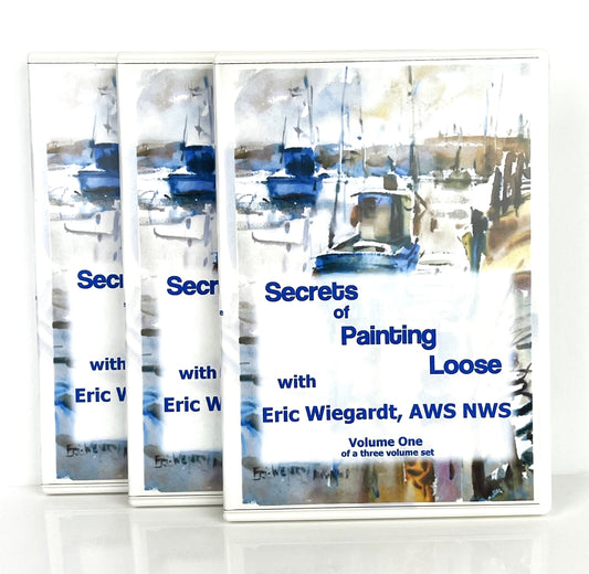 Eric Wiegardt Secrets of Painting Loose Vols 1-3 Watercolor Instruction DVDs