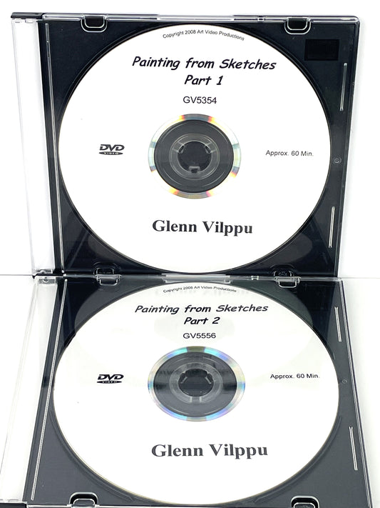 Glenn Vilppu 2-Set Painting from Sketches Art Instruction DVDs