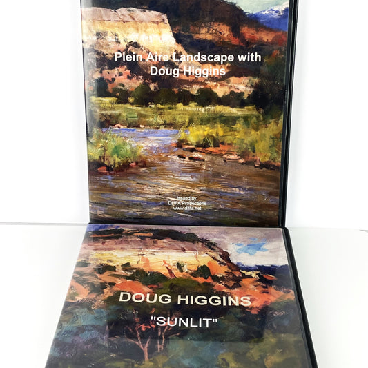 Doug Higgins 2-Set Plein Air Oil Landscape Painting DVDs