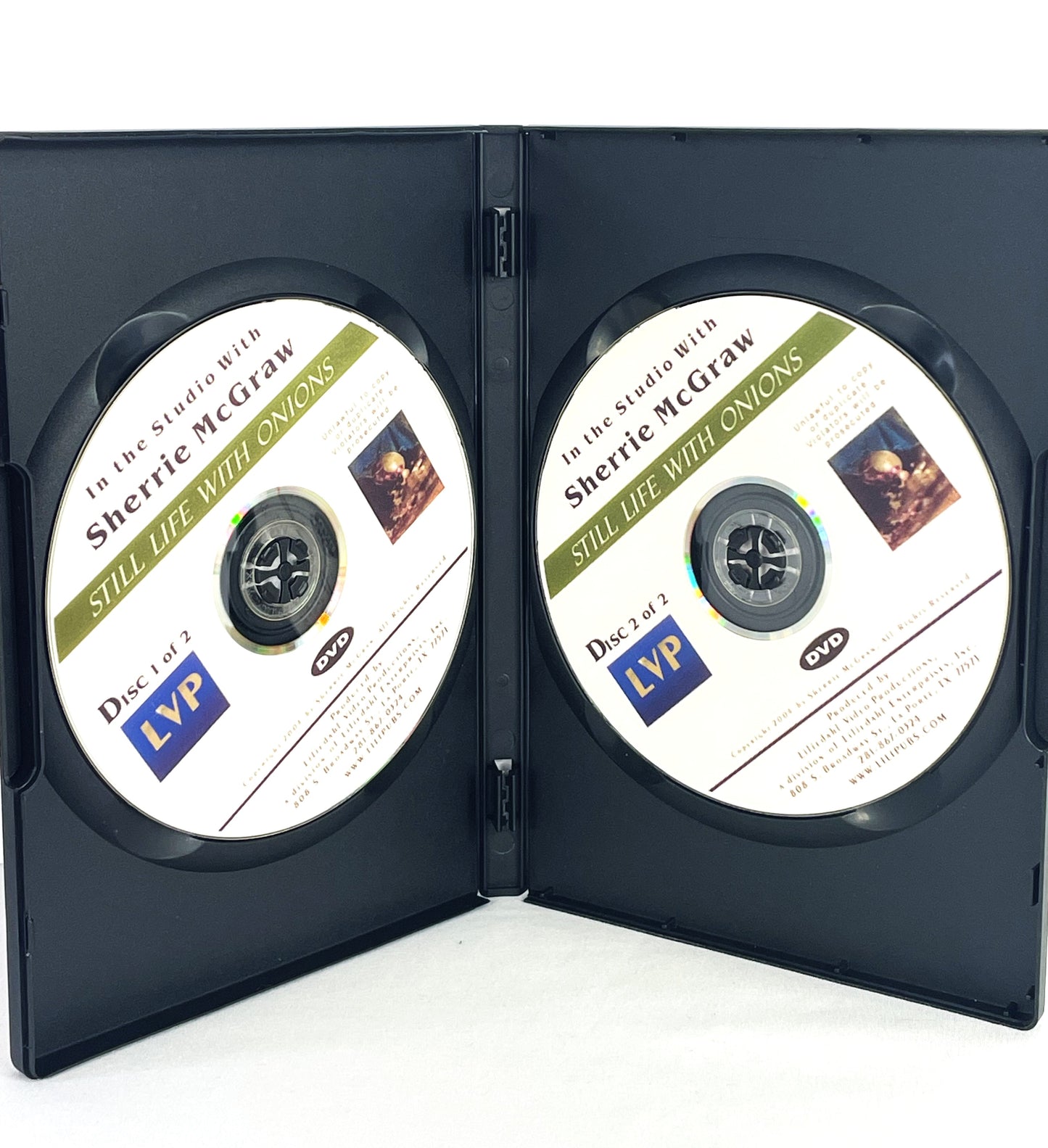 Sherrie McGraw 2-Set Oil Painting Instruction DVDs Still Life w/ Onions