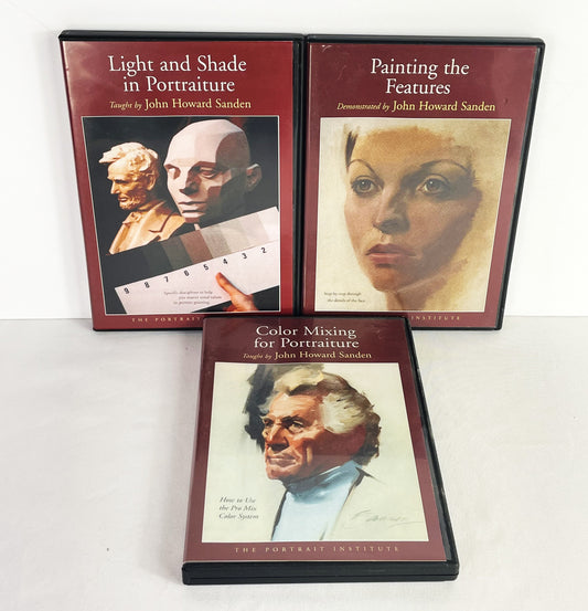 John Howard Sanden 3-Set Oil Painting Instruction DVDs Portraiture