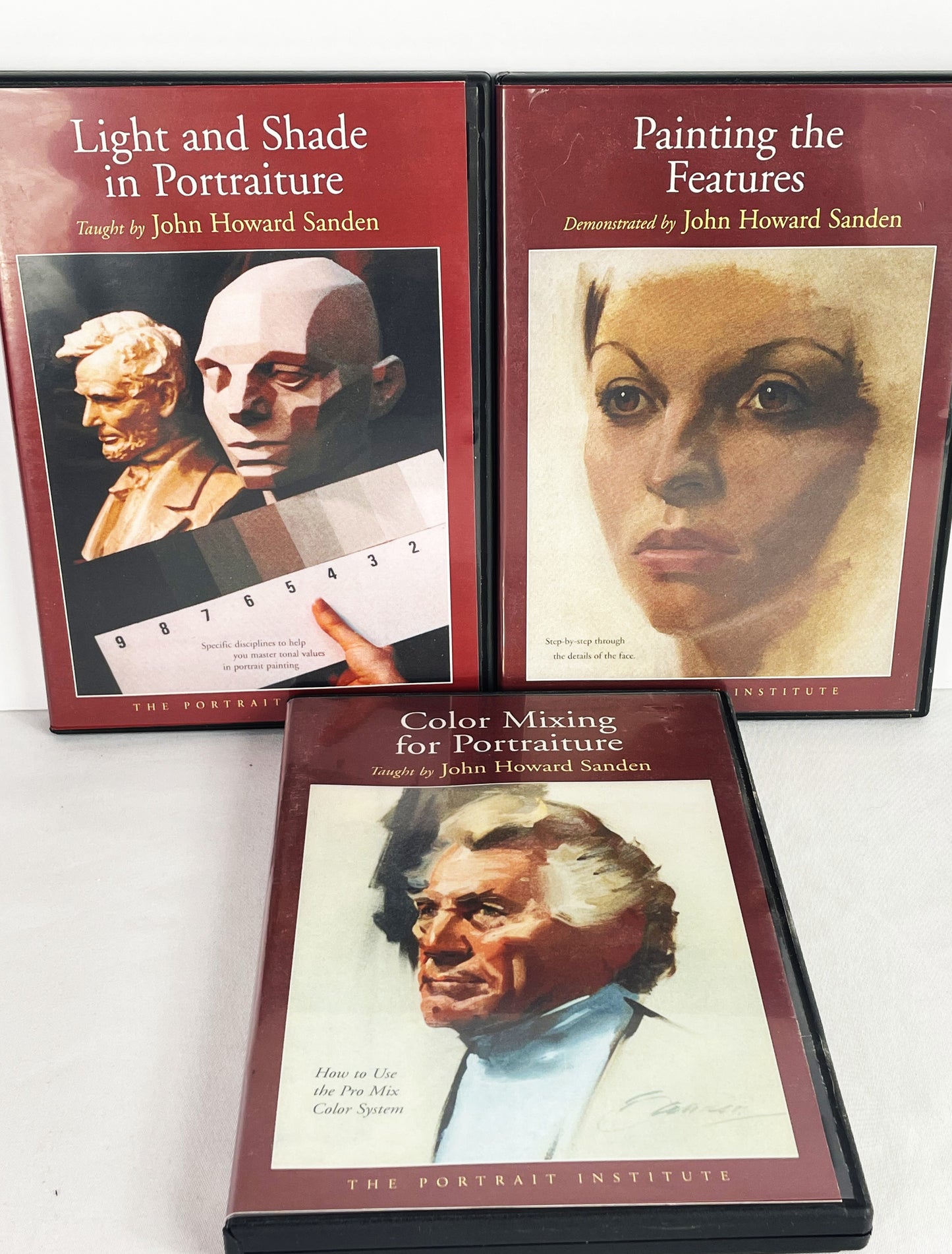 John Howard Sanden 3-Set Oil Painting Instruction DVDs Portraiture