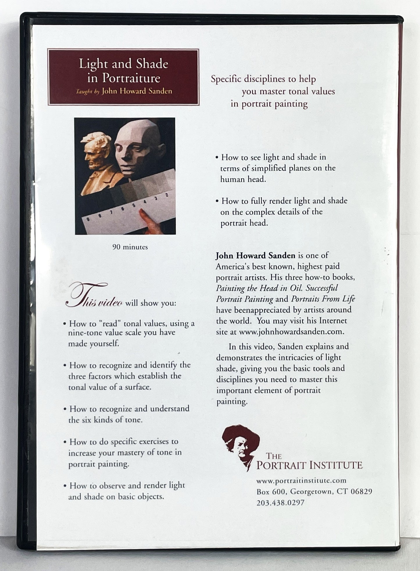 John Howard Sanden 3-Set Oil Painting Instruction DVDs Portraiture