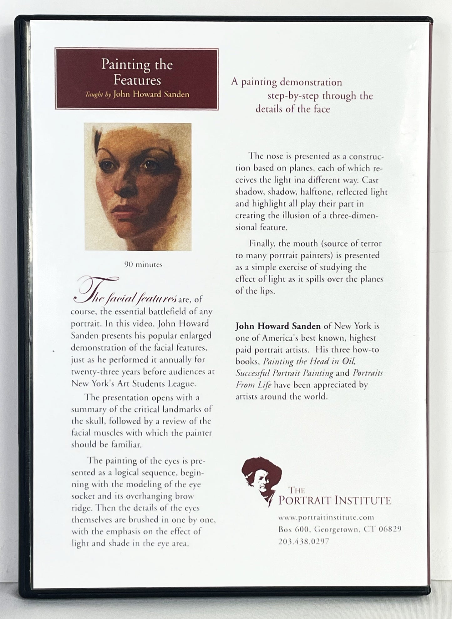 John Howard Sanden 3-Set Oil Painting Instruction DVDs Portraiture