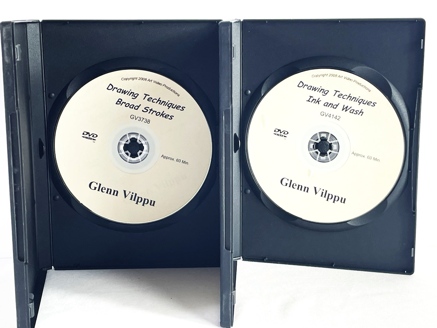 Glenn Vilppu 4-Set Drawing Techniques DVDs Broad Stokes Ink Trees Sky Water