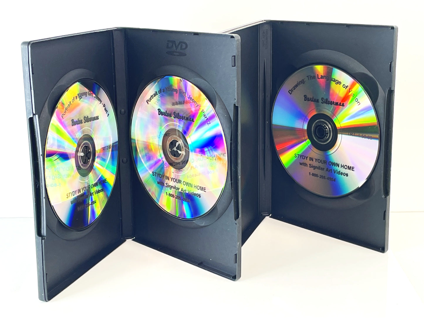Burton Silverman 2-Set Art Instruction DVDs Jenny in Oil & Drawing