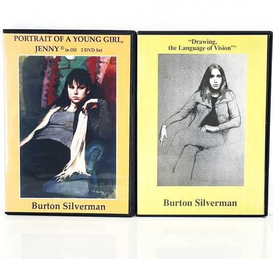 Burton Silverman 2-Set Art Instruction DVDs Jenny in Oil & Drawing
