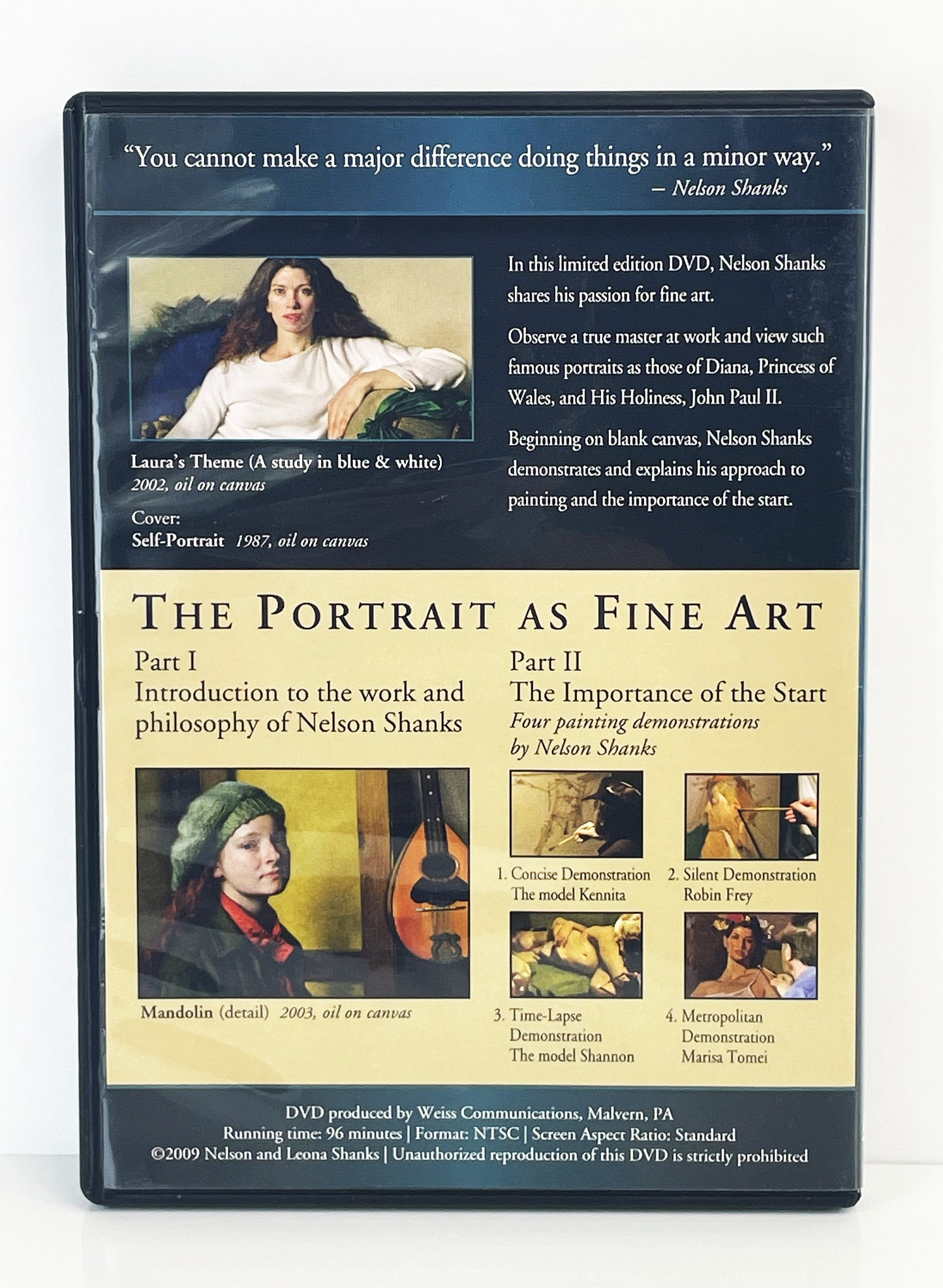 Nelson Shanks Rare LE Commemorative Painting DVD Portrait as Fine Art