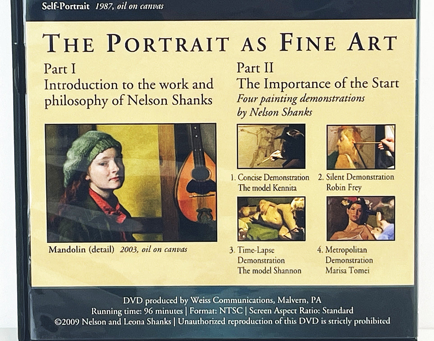 Nelson Shanks Rare LE Commemorative Painting DVD Portrait as Fine Art