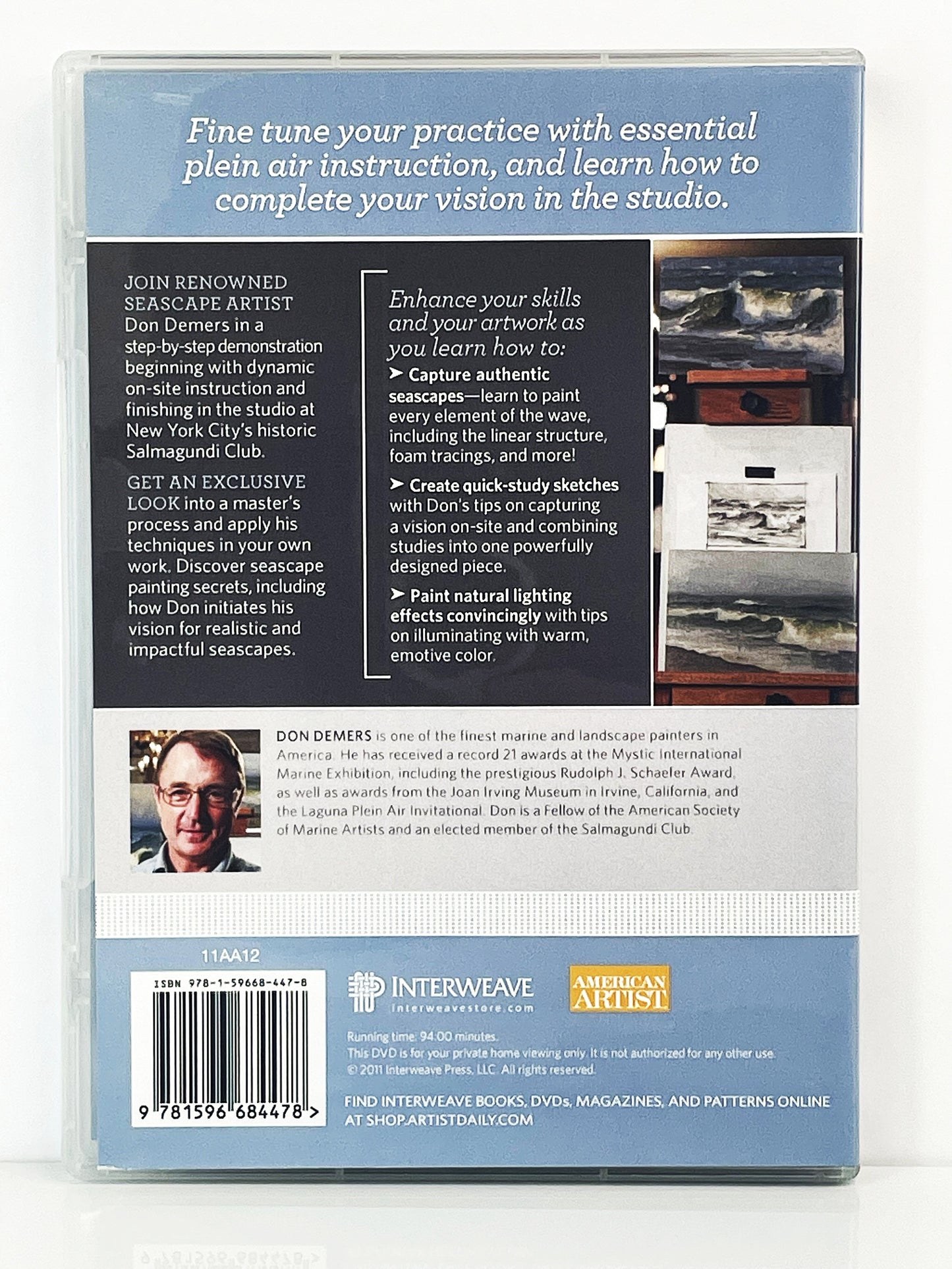 Don Demers Painting Instruction DVD Marine Painting Wave Seascape